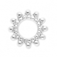 Appr&ecirc;ts en acier Inox breloques / connecteur Bali Argent&eacute;