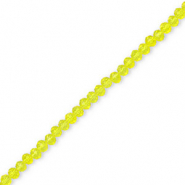 Perles &agrave; facettes 4x3 mm disque Heishi Jaune