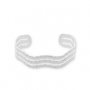 Bracelets en acier Inox jonc Argent&eacute;