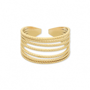 Bagues en acier Inox Dor&eacute;