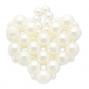 Pendentifs accroche-regard coeur Blanc