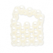 Pendentifs accroche-regard sac &agrave; main Blanc