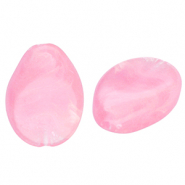 Perles acryliques goutte Rose-marbr&eacute;