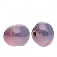 Perles en c&eacute;ramique DQ&reg; grecque Violet lilas