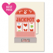 BY31&reg; Cartes &agrave; bijoux "Jackpot" Blanc cass&eacute;-rouge-rose