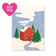 Cartes &agrave; bijoux maison Rouge-vert-bleu