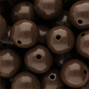 DQ Perles acryliques 16 mm brillant Cappuccino 19-1220 TCX