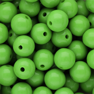 DQ Perles acryliques 14 mm brillant Vibrant green 16-6339 TCX