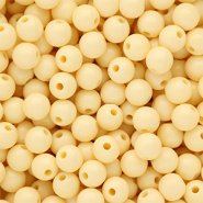 DQ Perles acryliques 10 mm brillant Pastel yellow 11-0616 TPG