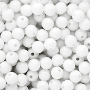 DQ Perles acryliques 8 mm brillant Snow white 11-0602 TCX