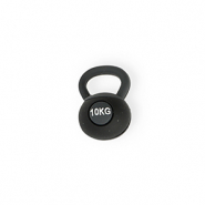 Pendentifs accroche-regard kettlebell "10kg" Noir-gris fonc&eacute;-blanc
