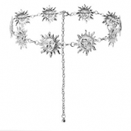 Chaînes de taille soleil Argenté