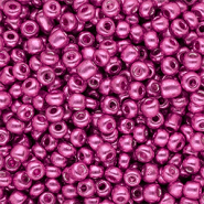 Perles de rocailles 6/0 (4 mm) Fuchsia rose brillance métallique