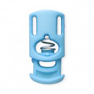 Appr&ecirc;ts color&eacute;s serre-cordon rectangle Bleu clair