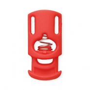 Apprêts colorés serre-cordon rectangle Rouge