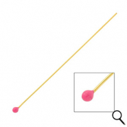 BY31® Apprêts en acier inox clous à tête boule 70 mm Doré-rose magenta