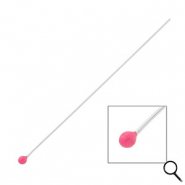 BY31® Apprêts en acier inox clous à tête boule 70 mm Argenté-rose magenta