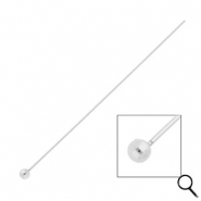 BY31® Apprêts en acier inox clous à tête boule 70 mm Argenté