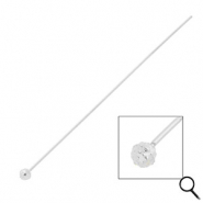 BY31® Apprêts en acier inox clous à tête boule 70 mm Argenté