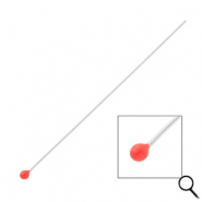 BY31® Apprêts en acier inox clous à tête boule 70 mm Argenté-rouge