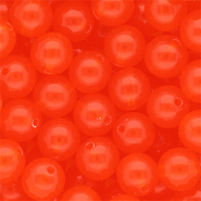 DQ&reg; Perles acryliques 12 mm brillant Rouge vermillon