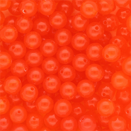 DQ&reg; Perles acryliques 10 mm brillant Rouge vermillon