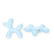 Perles acryliques chien&nbsp;ballon Bleu clair