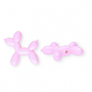 Perles acryliques chien&nbsp;ballon Lilas pastel