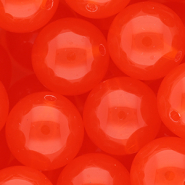 DQ&reg; Perles acryliques 20 mm brillant Rouge vermillon