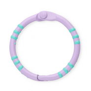 Appr&ecirc;ts color&eacute;s anneau porte-cl&eacute;s Violet clair-turquoise