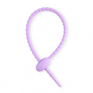 Appr&ecirc;ts color&eacute;s colliers de serrage en silicone Violet