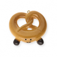 Pendentifs accroche-regard bretzel Marron-marron fonc&eacute;