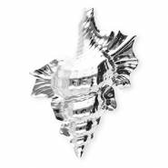 Broches accroche-regard en acier inox coquille Argenté