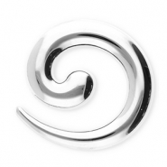 Broches accroche-regard en acier inox spirale Argenté