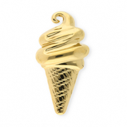 Broches accroche-regard en acier inox sucette de glace Doré