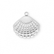 Breloques en acier Inox coquille Argenté