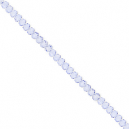 Perles &agrave; facettes 3x2&nbsp;mm disque Heishi Bleu