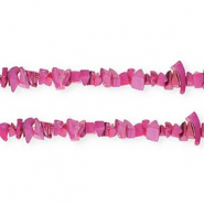 Perles coquillage chipstone Violet magenta