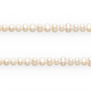 TQ Perles d&rsquo;eau douce trou vertical 5 mm Blanc naturel