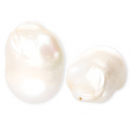 TQ Perles d&rsquo;eau douce irr&eacute;guli&egrave;res Blanc naturel