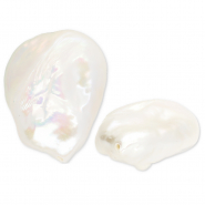 TQ Perles d&rsquo;eau douce goutte Blanc naturel
