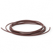 Cuir DQ rond&nbsp;1&nbsp;mm Marron