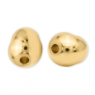 Perles en métal DQ ovale Doré (sans nickel)