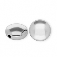 Perles acryliques rondelle Argent&eacute;