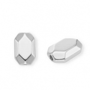 Perles acryliques octogone Argent&eacute;