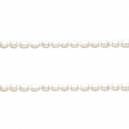 TQ Perles d'eau douce "grain de riz" 5x4 mm Blanc naturel