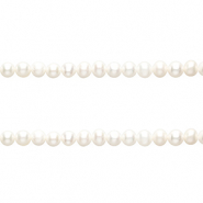 TQ Perles d'eau douce rond 5 mm Blanc naturel