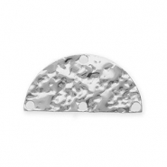 BY31® Apprêts en acier Inox connecteur semi-circulaire avec 4 anneaux Argenté