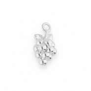 BY31® Breloques en laiton Eco-brass à la main raisins Argenté