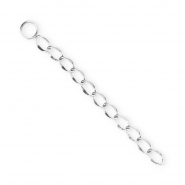 BY31® Breloques en acier inox à maille gourmette Argenté